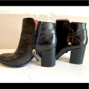 Louise et Cie Leather Block Heel Ankle Boots